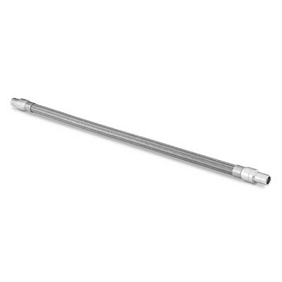 Mangueira em PTFE com Malha em Aço Inoxidável Montada, Série BH, Extremidades: Adaptador em Aço Inoxidável para Tubo de 1?, Tamanho Nominal da Mangueira: 7/8”, Comprimento: 48? (vide MS-01-167)