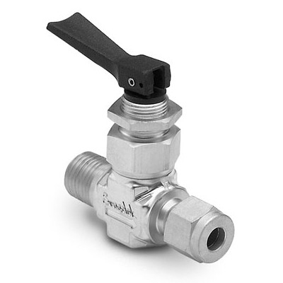 Stainless Steel Toggle Valve, 1/4 in. MNPT x 1/4 in. Swagelok Tube Fitting