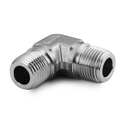 Cotovelo Macho em Aço Inoxidável, Extremidades: Rosca NPT Macho de 1/8" (vide MS-01-147)