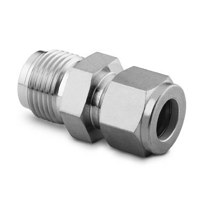316 SS VCR Face Seal Fitting, Swagelok Tube Fitting Connector Body, 1/8 in. VCR x 1/8 in. Tube Fitting