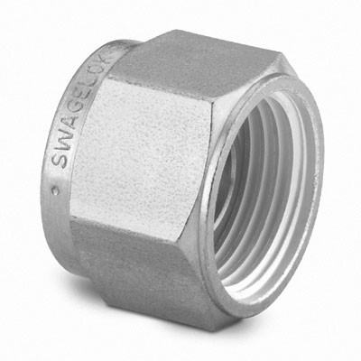 Plug em Aço Inoxidável 316 Conforme ASTM A276 para Fechamento de Conexão Swagelok (Dupla Anilha) para Tubos de 2 mm OD (DE), Limpeza e Embalagem SC-10 da Swagelok.