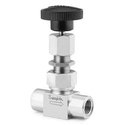 Válvula Micrométrica em Aço Inoxidável Série 31 para Alta Pressão (5000 psig [344 bar]) e Médio Fluxo, Extremidades: Rosca NPT Femea de 1/8? (vide MS-01-142)