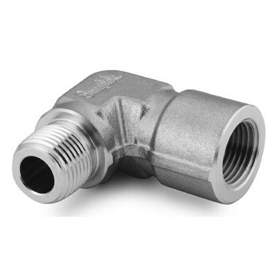 316 Stainless Steel Pipe Fitting, Street Elbow, 1/4 in. Male ISO Tapered x 1/4 in. Female ISO Tapered Thread