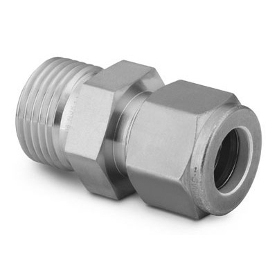 316 SS VCO O-Ring Face Seal Fitting, Bored-Through Swagelok Tube Fitting Connector, 1 in. Female VCO Fitting x 1/8 in. Swagelok Tube Fitting