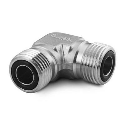 Cotovelo para Conexão VCO com Vedação Facial através de O-Ring, em Aço Inoxidável, Extremidades: VCO de 1/4?