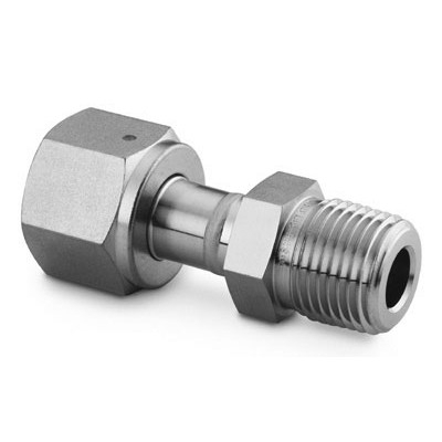 316 SS Welded VCR Face Seal Fitting, Male NPT Connector Body, 1/4 in. WVCR x 1/8 in. MNPT