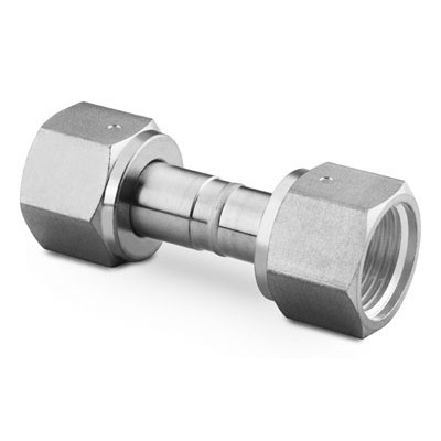 316L VAR Welded VCR Face Seal Fitting, 1/4 in. Rotating Female Union, SC-06