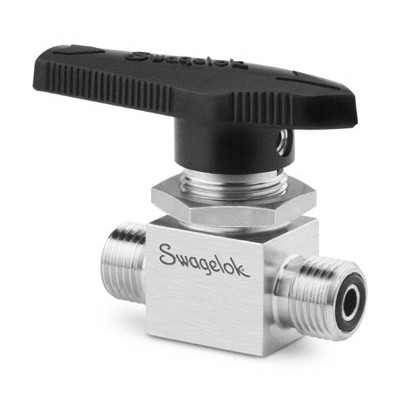 Válvula de Esfera em Aço Inoxidável Série 40G, Monobloco, Cv = 2,4, Extremidades: 1/4" X Conexão VCO (vide MS-02-331)