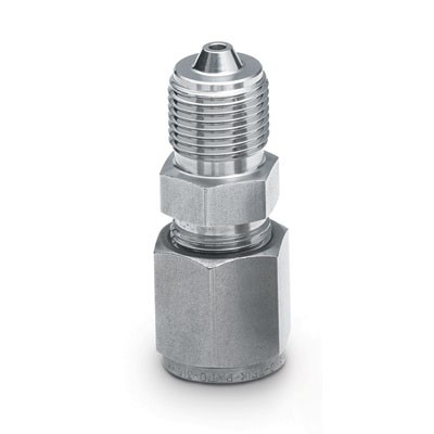 316 SS High-Pressure Tube Fitting, 1/4 in. Swagelok Tube Fitting x 3/4-16 High-Pressure Male Thread