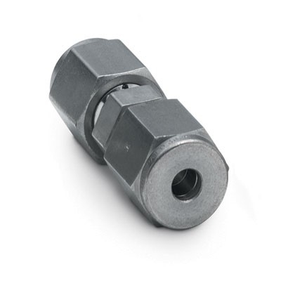 316 SS High-Pressure Tube Fitting, Union, 1/4 in. Tube OD