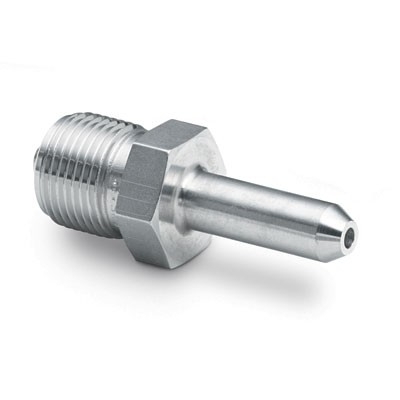 316 SS High-Pressure Tube Fitting, 1/4 in. Coned Tube Stub x 1/4 in. Male NPT