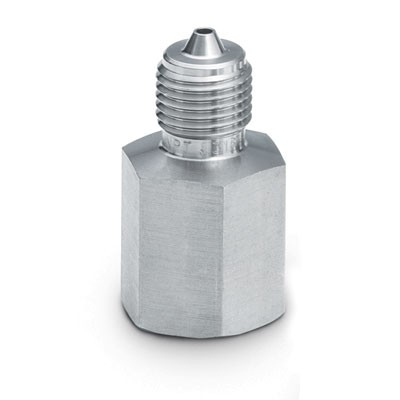 316 SS High-Pressure Tube Fitting, 9/16-18 High-Pressure Male Thread x 1/4 in. Female NPT