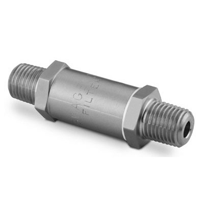 Filtro em Linha em Aço Inoxidável Série F para Retenção de Partículas, Poros de 7 Micra, Extremidades: Rosca NPT Macho de 1/4? (vide MS-01-92)