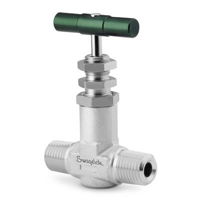Válvula Agulha em Aço Inoxidável Série JB, Castelo Roscado, Extremidades: Rosca NPT Macho de 1/4" (vide MS-01-84)
