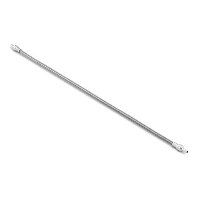 Mangueira em PTFE com Malha em Aço Inoxidável Montada, Série BH, Extremidades: Adaptador em Aço Inoxidável para Tubo de 6 mm, Tamanho Nominal da Mangueira: 3/16”, Comprimento: 12? (vide MS-01-167)