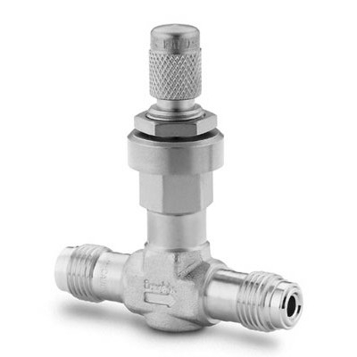 Válvula Micrométrica em Aço Inoxidável Série M para Médio Fluxo, Extremidades: Conexão VCR de 1/4" (vide MS-01-142)