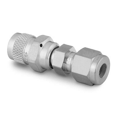 Válvula de Purga em Aço Inoxidável Série 4P, Extremidade: Conexão Swagelok (Dupla Anilha) para Tubo de 1/4? OD (DE) (vide MS-01-62, Página 3)