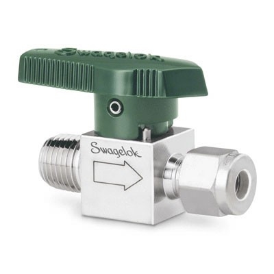 Válvula macho para instrumentação com operação por 1/4 de volta Série P4T em aço inoxidável 316 conforme Norma A479. Pressão de Trabalho de 3000 psig (206 bar), Temperatura de Trabalho -23 a 204 °C com Vedações em Fluorcarbono FKM revestido em PTFE.