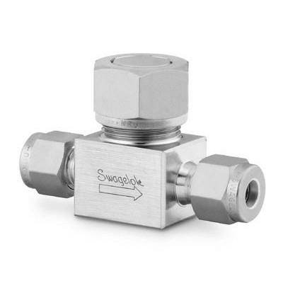 Válvula de Retenção Lift em Aço Inoxidável Série 50, Cv = 0,30, Extremidades: Conexão Swagelok (Dupla Anilha) para Tubo de 6 mm (vide MS-01-98)