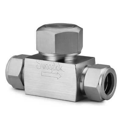 Válvula de Retenção Lift em Aço Inoxidável Série 50, Cv = 2,20, Extremidades: Conexão Swagelok (Dupla Anilha) para Tubo de 3/4? OD (DE) (vide MS-01-98)