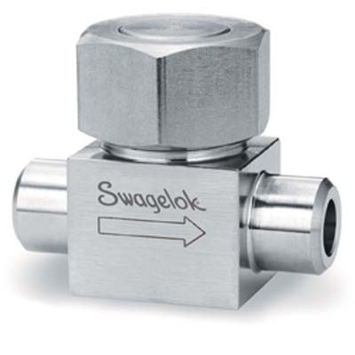 Válvula de retenção tipo lift em aço inox, extremidades iguais: 1/2" para solda