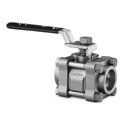 Válvula de Esfera em Aço Inoxidável Série 60, Tripartida, Assento em PTFE Reforçado, Extremidades: Conexão para Solda de Encaixe para Tubo Rígido (PSW) de 1¼? OD (DE) (vide MS-01-146)