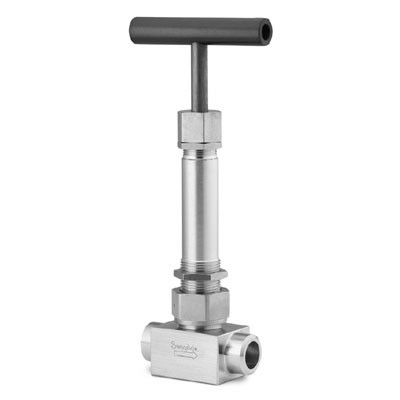 SS Bellows-Sealed Valve, Welded, Spherical Stem Tip, 3/8 in. TSW and 1/2 in. TBW, SC-11 Cleaned