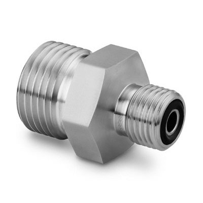 316 SS VCO O-Ring Face Seal Fitting, Reducing Union, 1/2 in. x 1/4 in. VCO Fittings