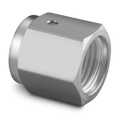 316 SS VCR Face Seal Fitting, 1/2 in. Female Nut, SC-01 Cleaned and Double-Bagged