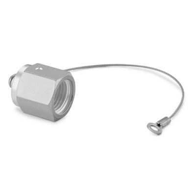 Tampão em aço inox para VCR, 1/2", com limpeza