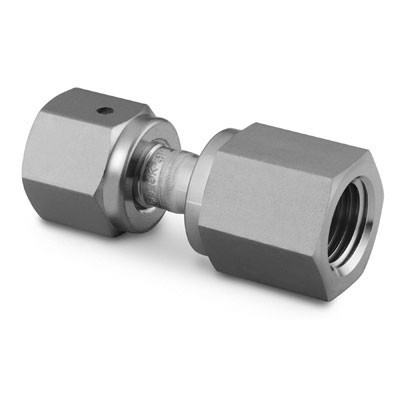 316 SS VCO O-Ring Face Seal Fitting, Female NPT Connector, 1/2 in. Female VCO Fitting x 3/8 in. FNPT