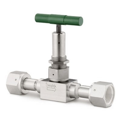 Válvula com Vedação por Fole em Aço Inoxidável Série B, Ponta da Haste em PCTFE, Extremidades: Conexão VCR Femea de 1/2?, Limpeza SC 11 (vide MS-01-22)