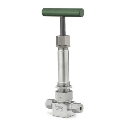 Válvula com Vedação por Fole em Aço Inoxidável Série U com Sistema Secundário de Contenção para Evitar Vazamento para a Atmosfera em Caso de Falha, Soldada, Extremidades: Conexão Swagelok (Dupla Anilha) para Tubo de 1/2? OD (DE) (vide MS-01-38)