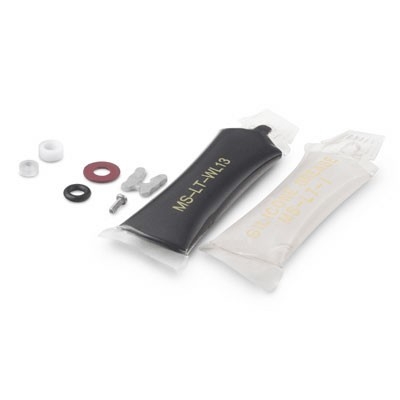 Kit de Manutenção de Vedação para Válvula Agulha Séries OD/14D em Aço Inoxidável 316. Contendo: Ponta de Haste em PCTFE, O'ring em Fluorcarbono FKM, Anel de Retenção, Parafuso da Haste, Anel de Vedação de Apoio (Backup Ring) em PTFE/D1710, Lubrifican