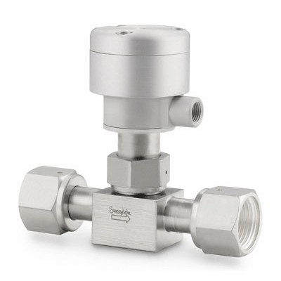 316L SS High-Purity Bellows-Sealed Valve, 1/2 in. Male Swagelok VCR Metal Gasket Face Seal Fitting, SC-01 Cleaned