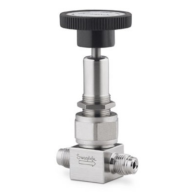 Válvula com Vedação por Fole em Aço Inoxidável 316L Série BN para Alta Pureza, Extremidades: Conexão VCR Macho de 1/4? (vide MS-01-94)
