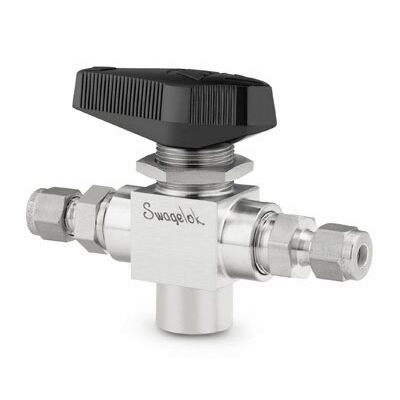 Válvula de Esfera Trunnion de 2 vias Série H83 em Aço inoxidável 316 Conforme Norma ASTM A479, Pressão de Trabalho de 6700 psig (461 bar), Temperatura de Trabalho -17 a 232ºC com Vedações em PEEK, Coeficiente de Vazão de 1.0, Diâmetro do Orifício d e