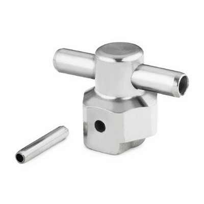 Kit de Manopla em Aço Inoxidável 300 para Válvula Macho Série P4T. Limpeza e Embalagem SC-10 da Swagelok.