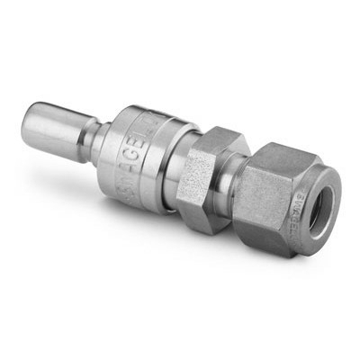 SS Instrumentation Quick-Connect Stem without Valve, 12 mm Swagelok Tube Fitting (QC8 Series)