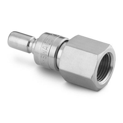 Espiga em Aço Inoxidável sem Retenção do Engate Rápido para Instrumentação Série QC, Extremidade: Rosca NPT Femea de 1/2?, Cv = 2,0 (vide MS-01-138)
