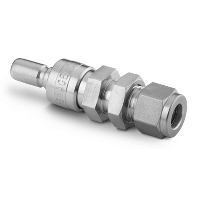 Engate rápido em aço inox, extremidades: 1/2" conexão para tubo bulkhead