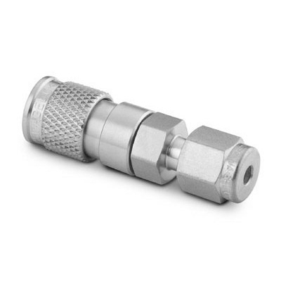 SS Miniature Quick-Connect Body, 1/4 in. Swagelok Tube Fitting