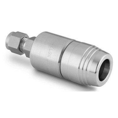 SS PTFE-Sealed Quick-Connect Body, 8 mm Swagelok Tube Fitting (QTM2 Series)
