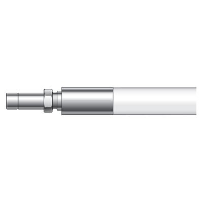 Mangueira Flexível Revestida Externamente em Silicone com Núcleo em PTFE, Diâmetro Nominal 1/ 8", Pressão Máxima 3000 psig @ 20º C, Pressão Mínima Ruptura 12000 psig @ 20º C, Temperaturas - 53º a 230º C, Terminais em Aço Inox Tipo 1/ 8" OD Ponta Lisa