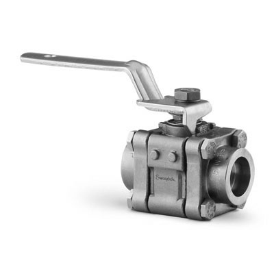 Válvula de Esfera em Aço Inoxidável Série 60, Tripartida, Thermal (Alta Temperatura), Assentos em Liga X-759, Extremidades: Conexão para Solda Tipo Encaixe para Tubo Rígido (Pipe) (PSW) de 1/2?  OD (DE) (vide o Catálogo MS-01-142)