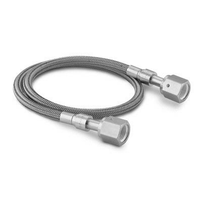 Mangueira de Núcleo em PTFE, Liso, Malha em Aço Inoxidável 304